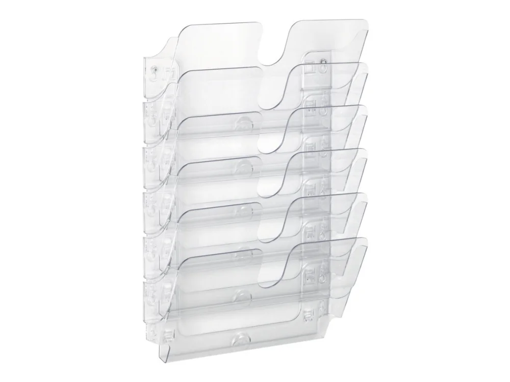 Durable FLEXIPLUS, 6 hyllyä, Läpinäkyvä, A4, 340 mm, 100 mm, 520 mm
