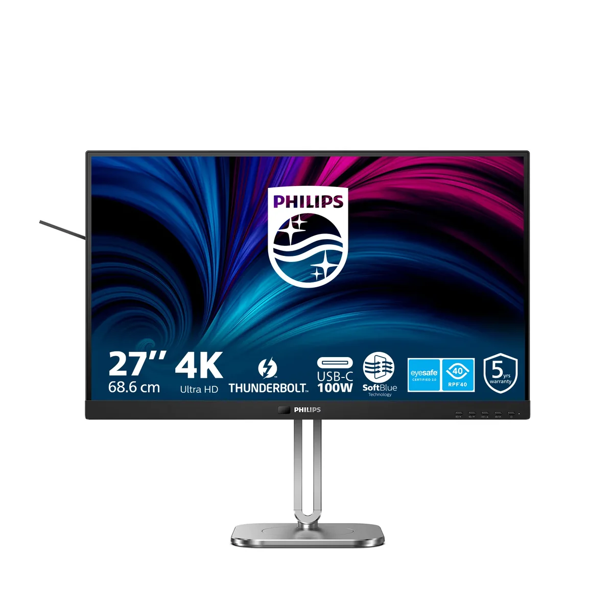 27" Philips 27B2U6903 - 3840x2160 (4K) - 60Hz - IPS - 100W USB-C - KVM switch