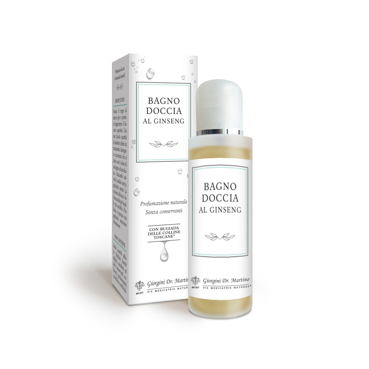 Dr Giorgini Ginseng-suihkugeeli, kosmetiikan puhdistusaine 125 ml