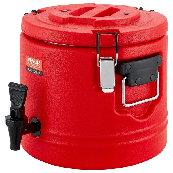 VEVOR Insulated Beverage Dispenser, 2.2 Gal/8L Thermal Hot and Cold Drink Server Dispenser with Spigot, Food-Grade Cooler Jug with 304 Stainless Steel Interior, for Tea Coffee Restaurant Outdoor