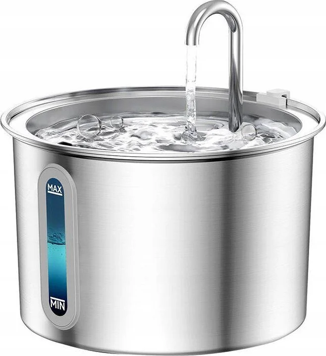 Oneisall Cat Water Fountain Stainless Steel 2L - Stainless steel