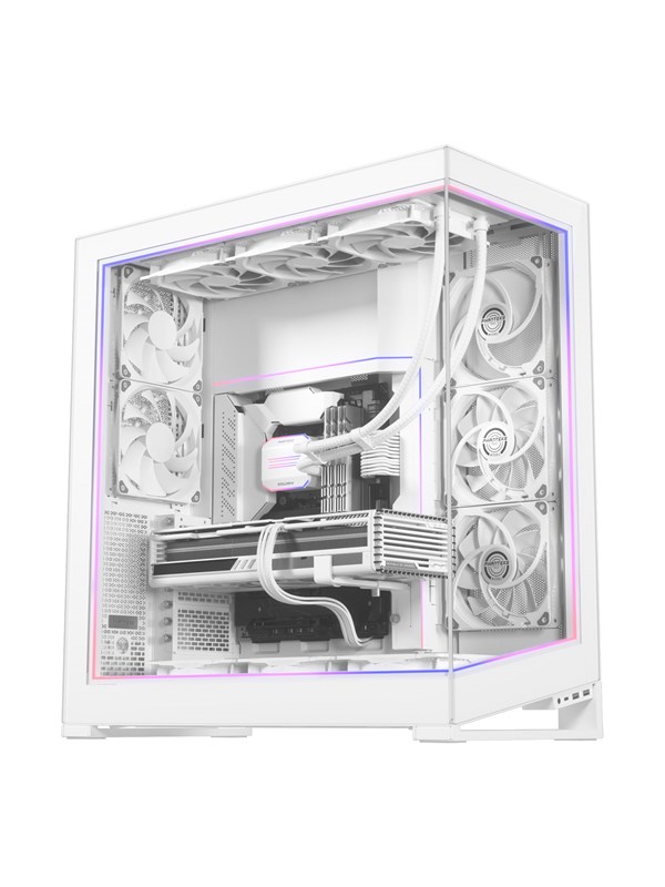 Phanteks NV9 Premium DRGB -valaistussarja RGB-valaistuksella, valkoinen