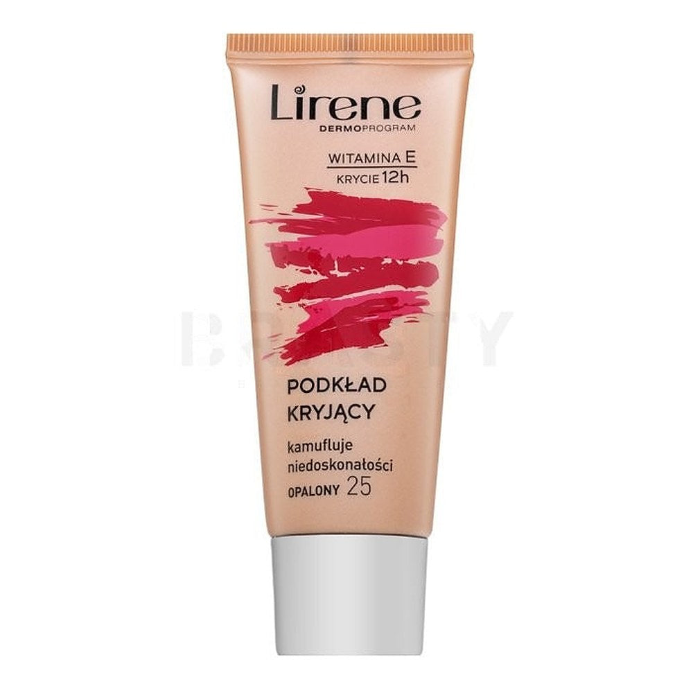 Lirene Fondotinta Liquido Alta Coprenza Vitamina E 25 Tanned 30 ml — Fondotinta liquido
