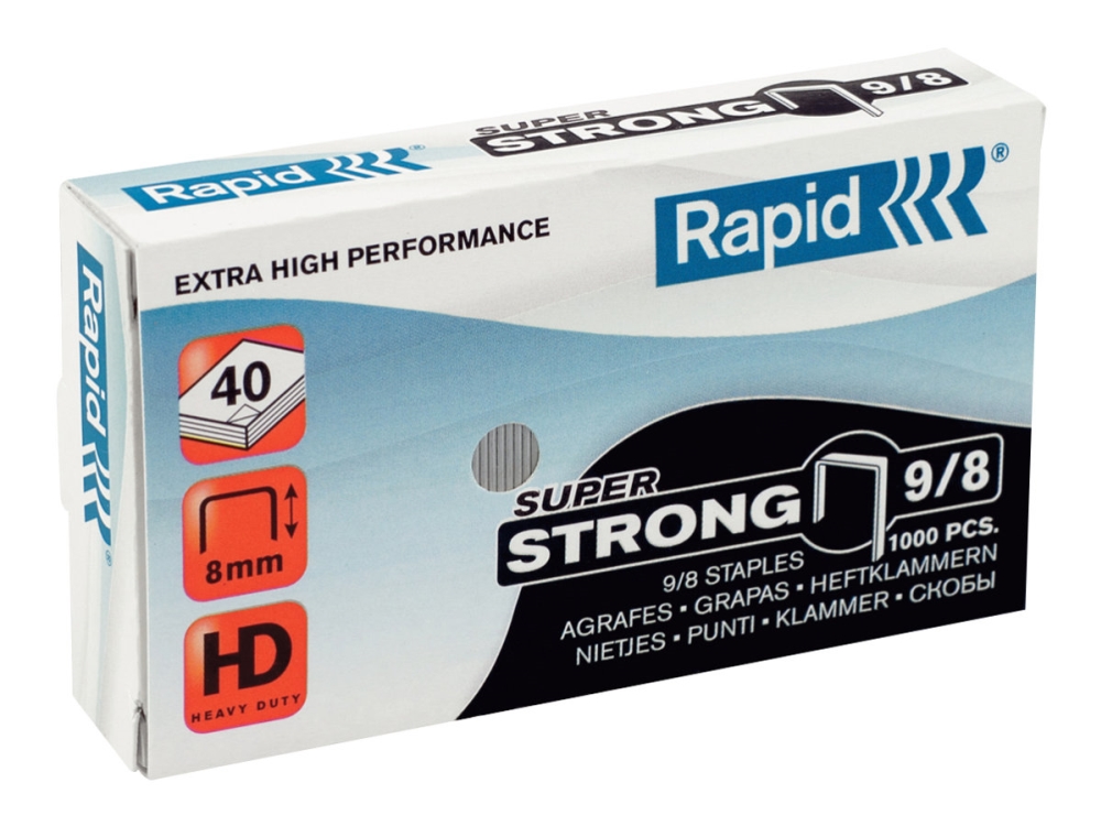 Rapid Super Strong - staples - 9/8 - 8 mm - pack of 1000