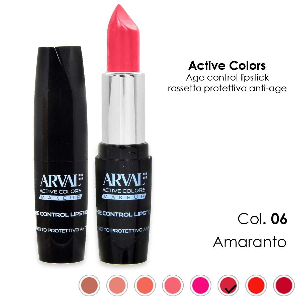 Arval Age Control Huulipuna N. 06 - Amarantti Suojaava Anti-Age Huulipuna