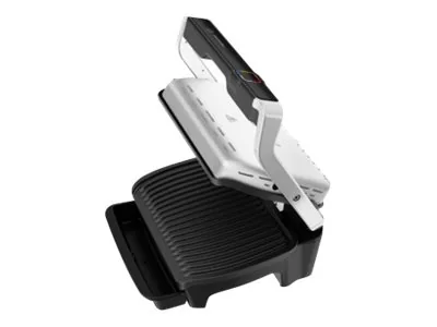 Tefal OptiGrill Elite GC750D, Musta, Ruostumaton teräs, Neliö, Kosketus, 300 x 200 mm, Termoplastinen, 2000 W