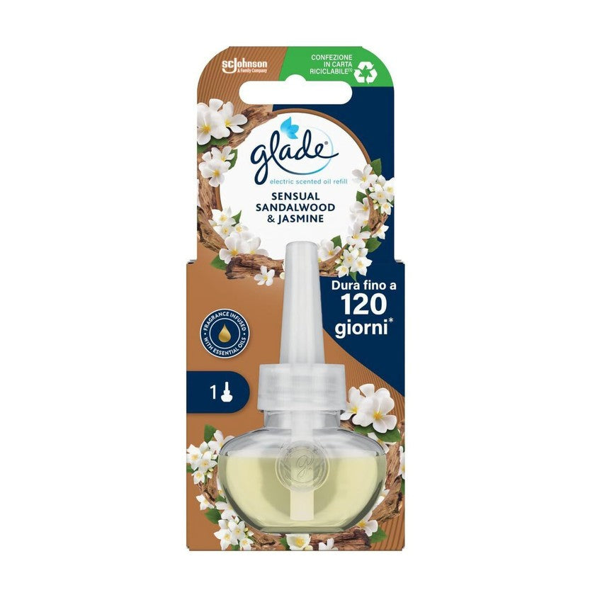 Glade Sähköinen Eteerinen Öljy Nestemäinen Täyttö Santelipuu ja Jasmiini 20 ml
