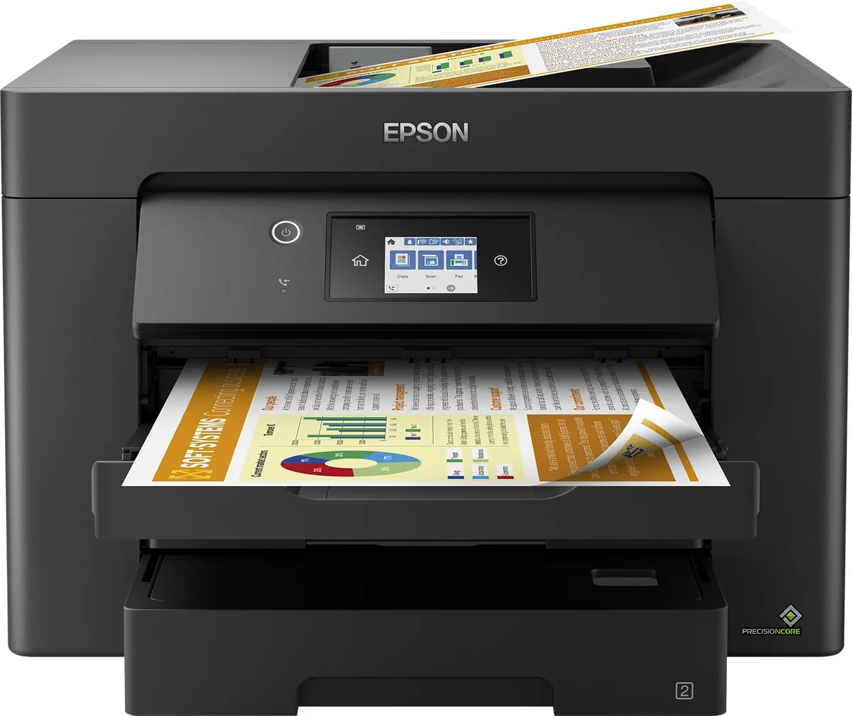 Epson WorkForce WF-7830DTWF, Mustesuihku, Väritulostus, 4800 x 2400 DPI, Väriskannaus, A3, Musta