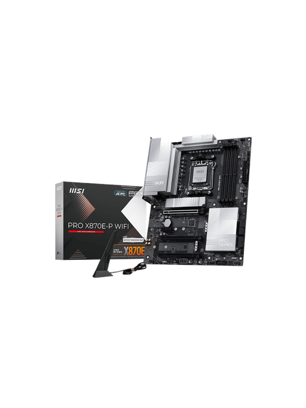 MSI PRO X870E-P WIFI Emolevy - AMD X870E - AMD AM5 - DDR5 RAM - ATX
