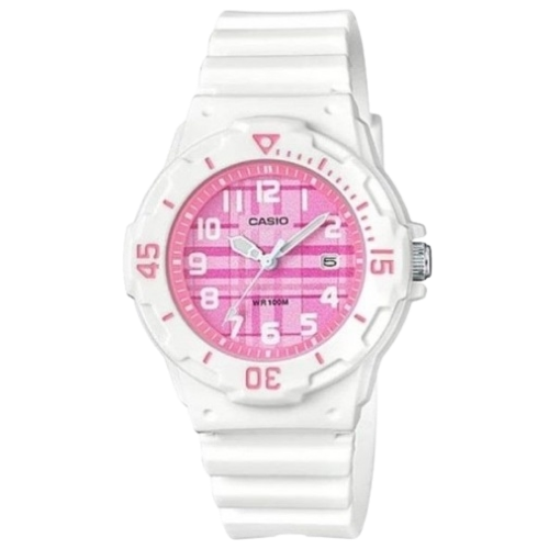 Casio LRW-200H-4CVDF Lady Diver Analoginen Urheilukello - Valkoinen & Vaaleanpunainen