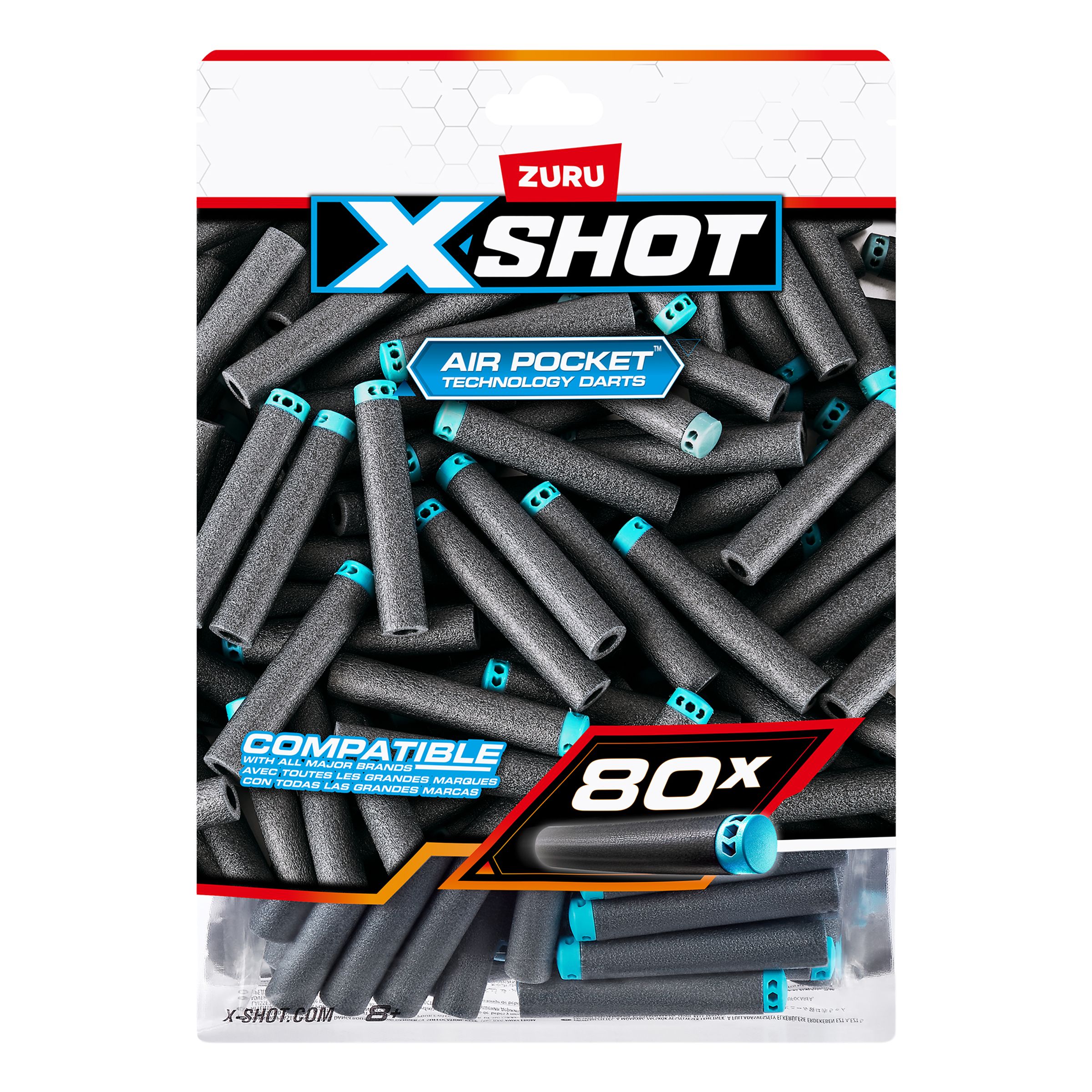 X-Shot Excel Vaahtonuolitäyttöpakkaus - 80-pakkaus