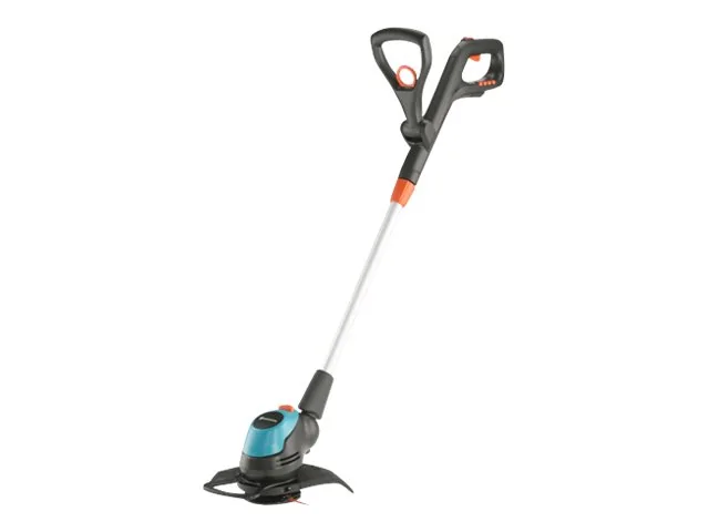 Gardena EasyCut 23/18V P4A, Siimatrimmeri, 23 cm, Terä, D-lenkkinen kahva, Muovi, Musta, Sininen, Oranssi, Hopea