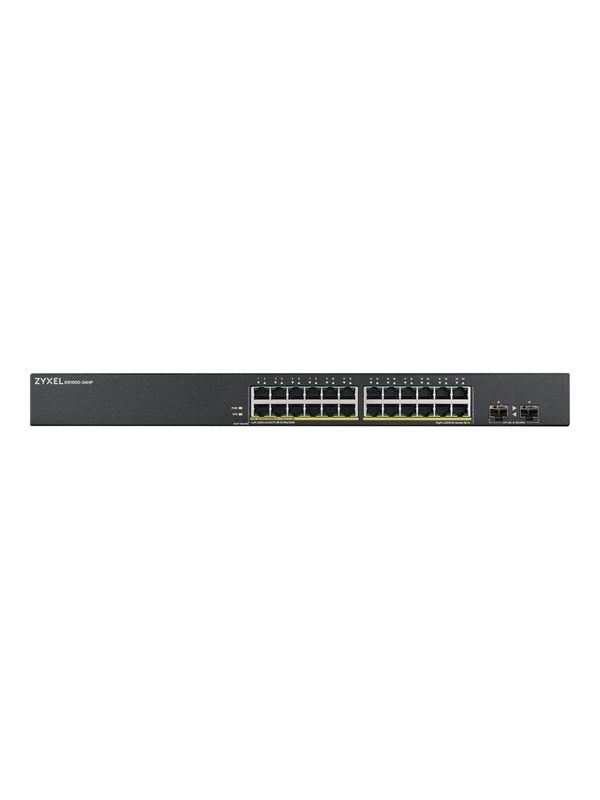ZyXEL GS1900-24HPv2 24-portin GbE Smart Managed PoE -kytkin, jossa on GbE Uplink.