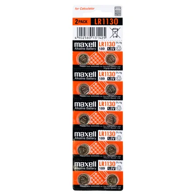 Maxell - LR1130 Alkalinappiparisto, 10 kpl