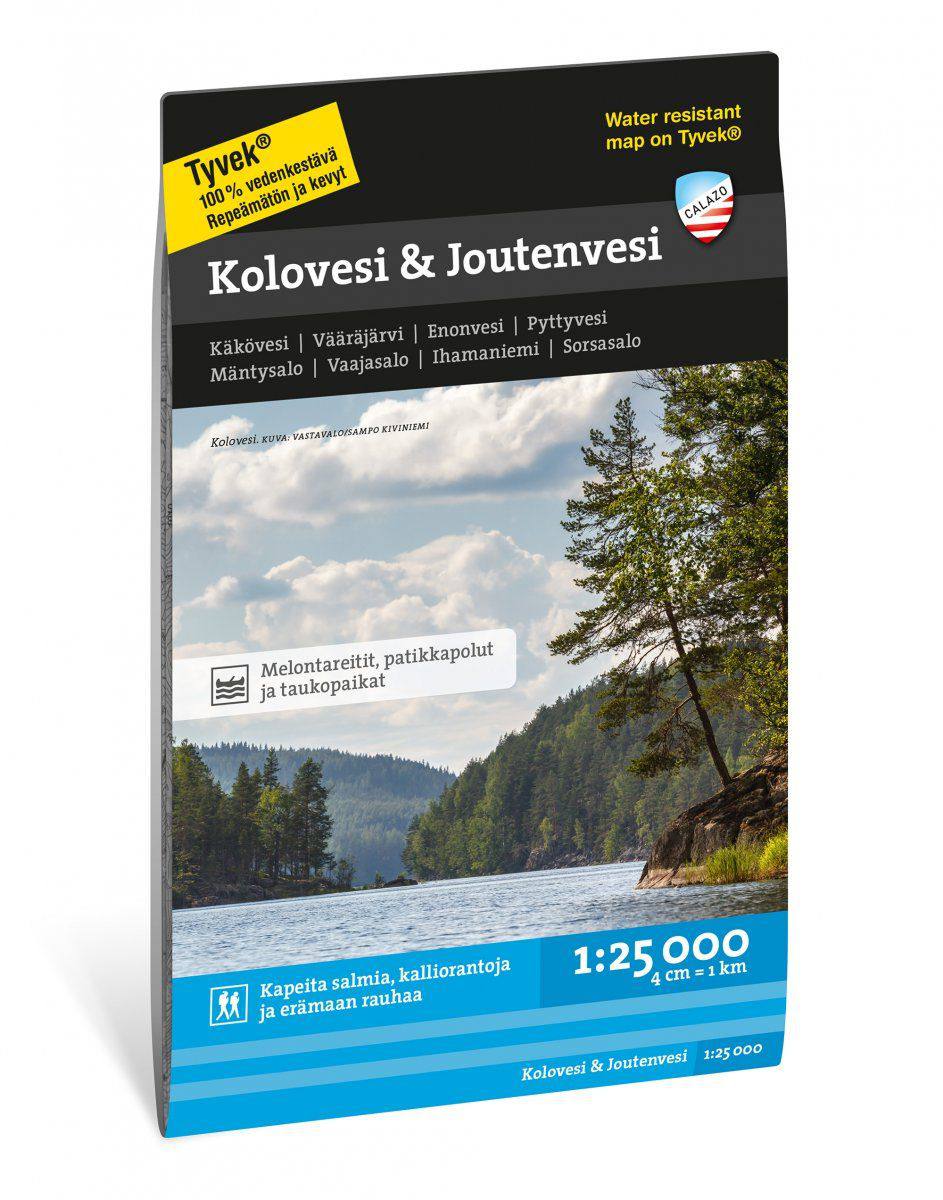 Calazo Kolovesi & Joutenvesi Tyvek retkeilykartta