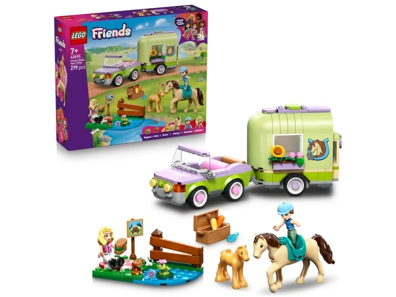 LEGO Friends 42695 Hevosen ja varsan kuljetusvaunu