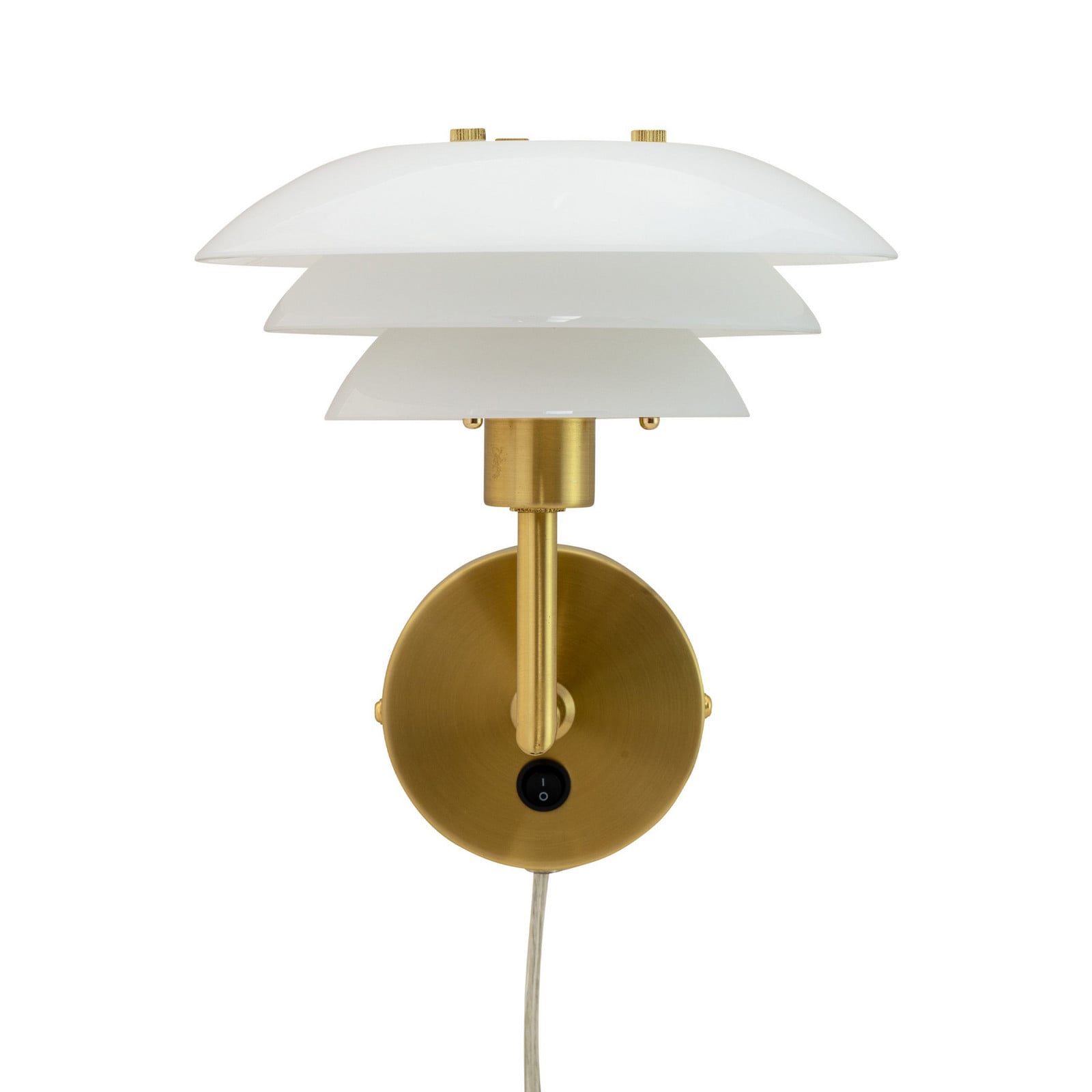 DL20 Seinävalaisin Opal/Brass - Dyberg Larsen - Olohuone - Design - Lasi - Varjostimella