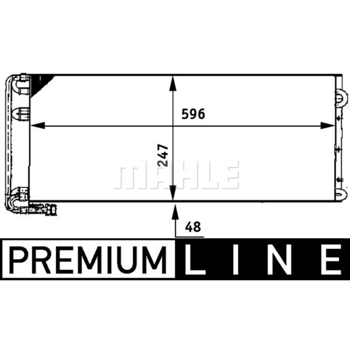 Lauhdutin, ilmastointilaite MAHLE AC 669 000P