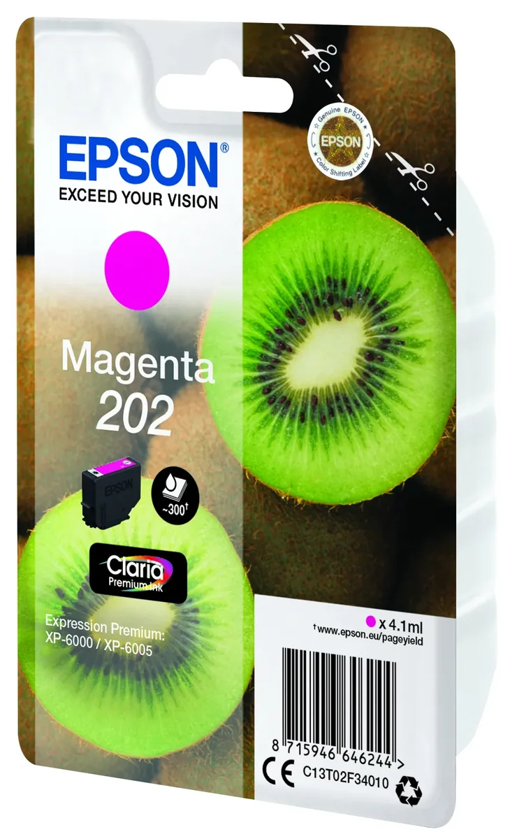 Epson Muste Magenta 4.1ml 202 - Xp-6000/xp-6005