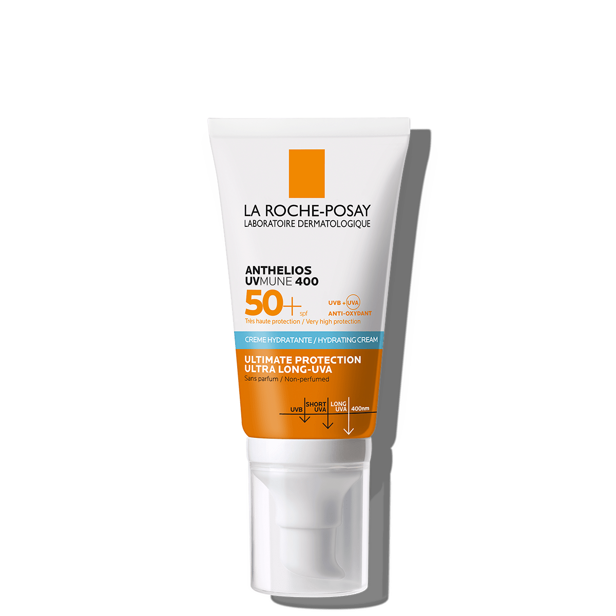 La Roche-Posay Uvmune 400 kosteuttava aurinkovoide kasvoille erittäin korkealla suojalla SPF50+ hajusteeton 50ml