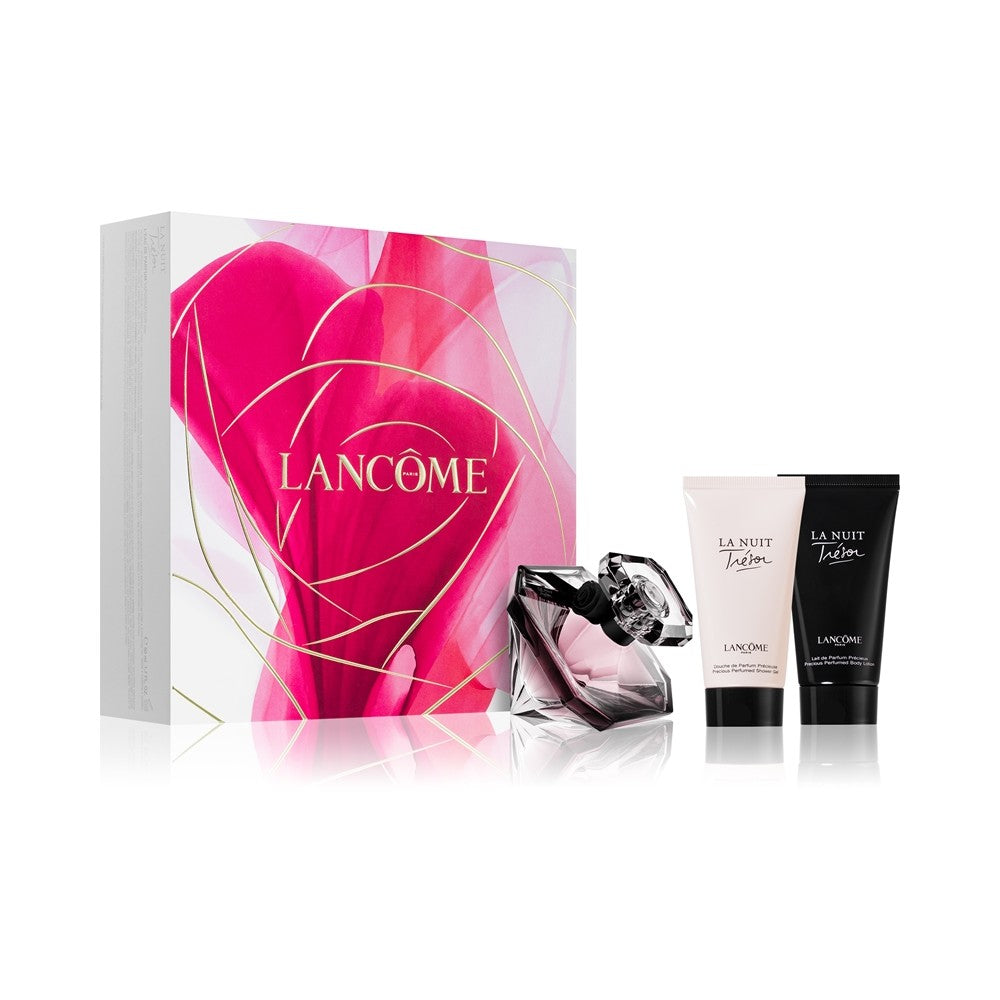 Lancôme La Nuit Tresor lahjasetti EDP 50 ml, vartalovoide 50 ml ja suihkugeeli 50 ml