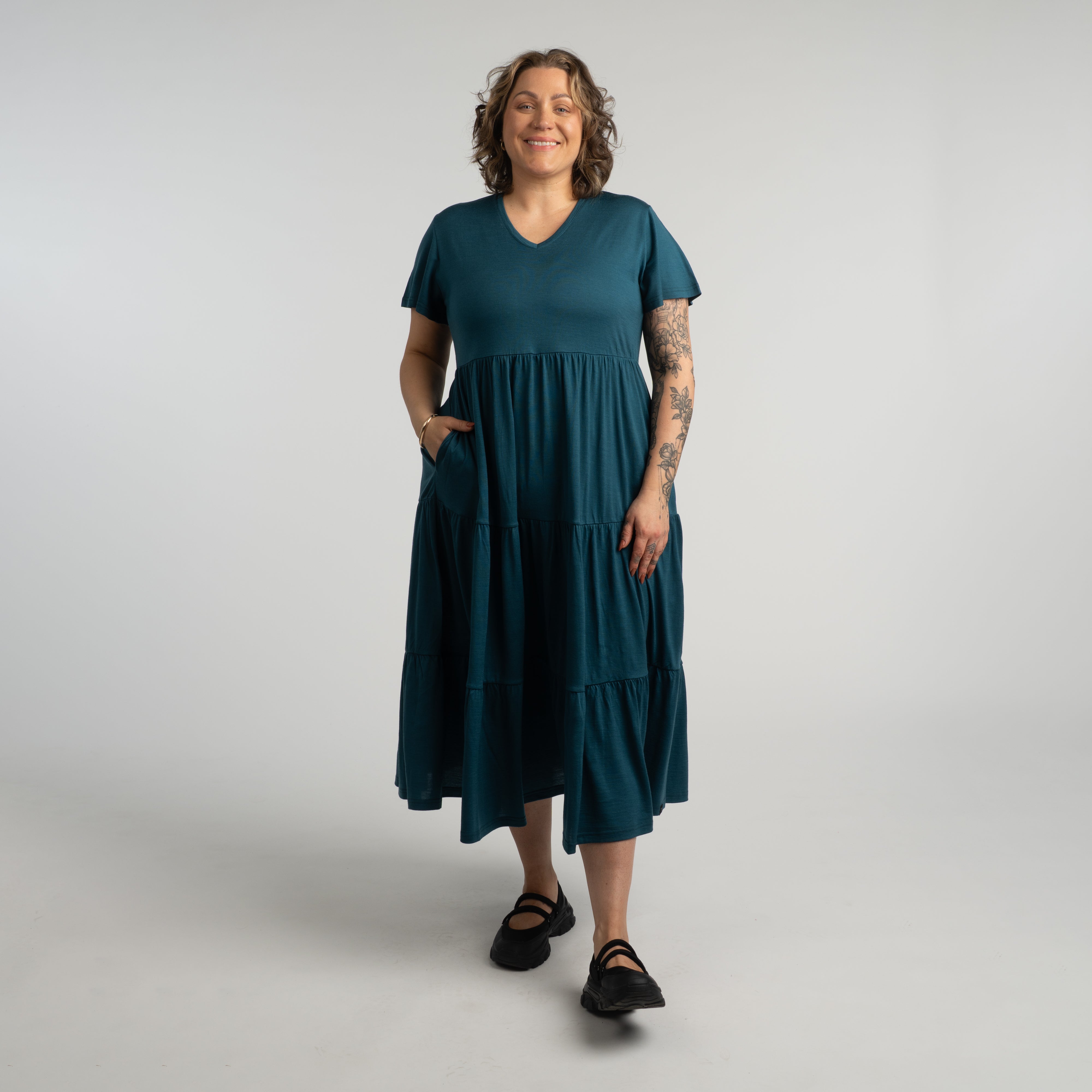 North Outdoor Women's All Day 150 Merino Lily Dress naisten kesämekko