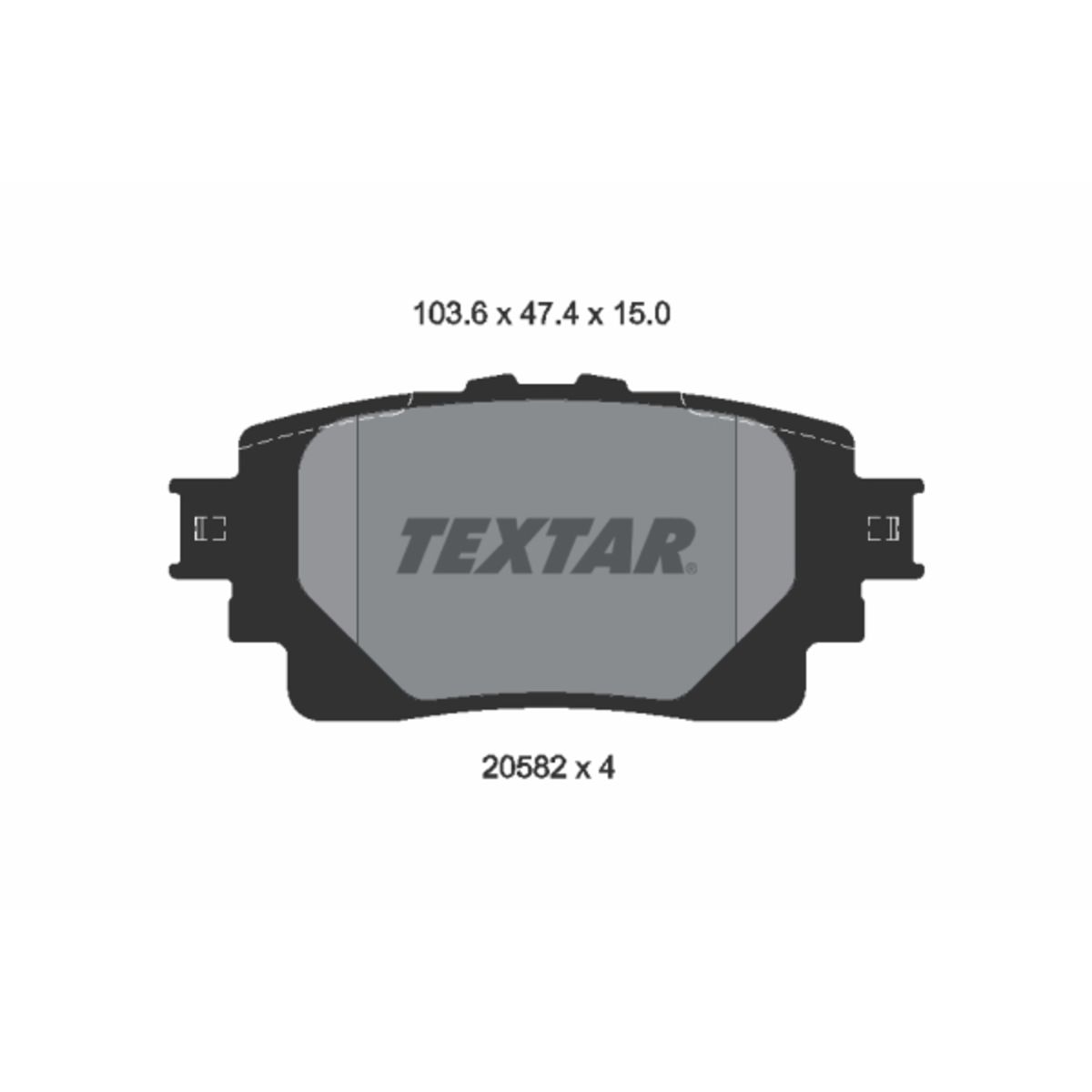 Jarrupalat, levyjarru TEXTAR 2058201
