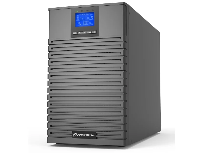 PowerWalker VFI 3000 ICT IoT, Taajuuden kaksoismuunnos (verkossa), 3 kVA, 3000 W, Pure sine, 160 V, 300 V