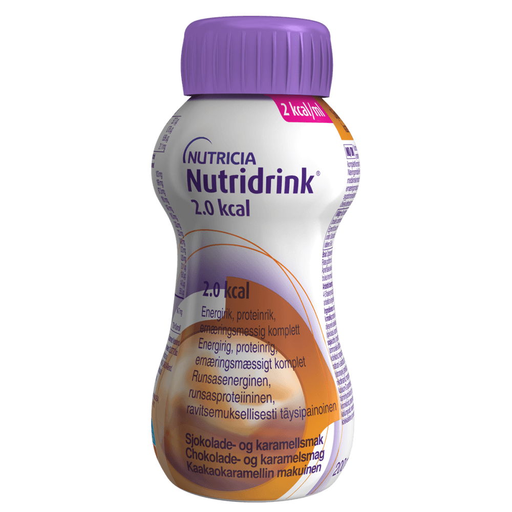 Nutridrink 2.0 kcal kaakao-karamelli 4X200 ml