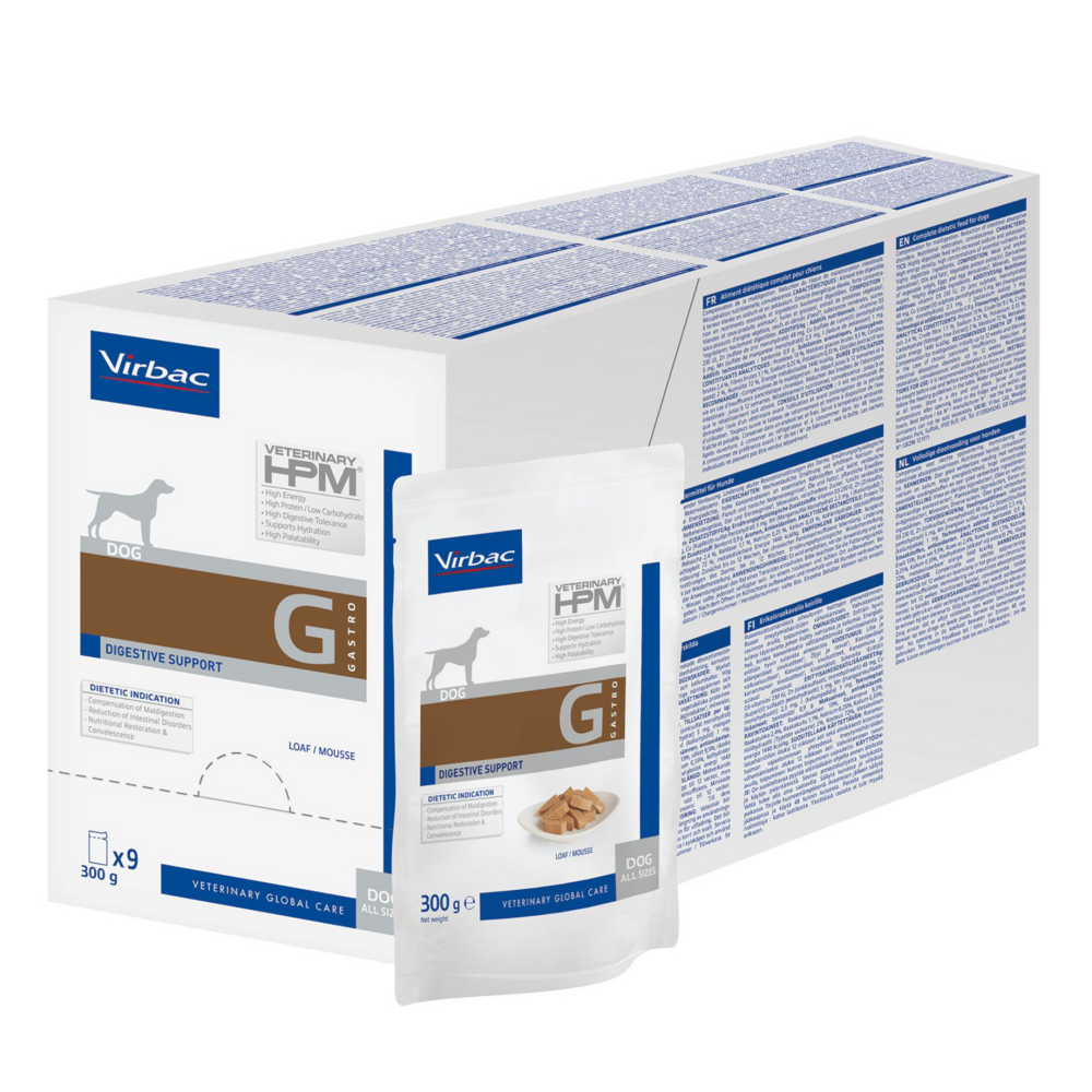 Virbac HPM Dog Digestive Loaf 9x300 g