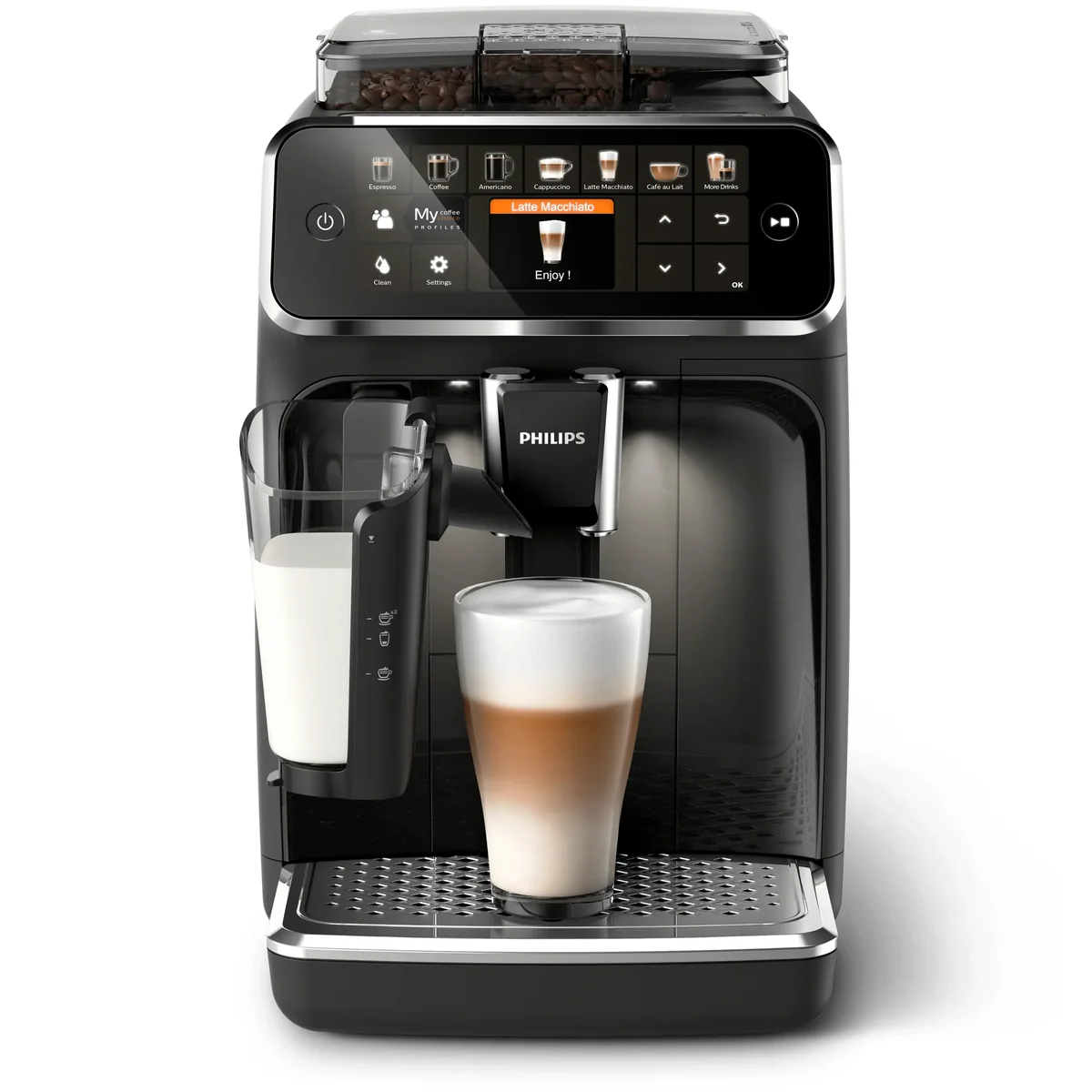 Philips 12 juomaa Täysautomaattiset espressokeittimet, Espressokone, 1,8 L, Kahvipavut, Sisäänrakennettu jauhin, 1500 W, Harmaa