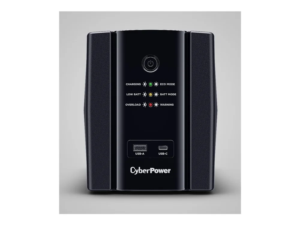 CyberPower UT-sarjan UT2200EG-FR - UPS - AC 230 V - 1320 Watt - 2200 VA - 1-vaihe - Ethernet 10/100/1000, USB - lähtöliittimet: 4 - musta