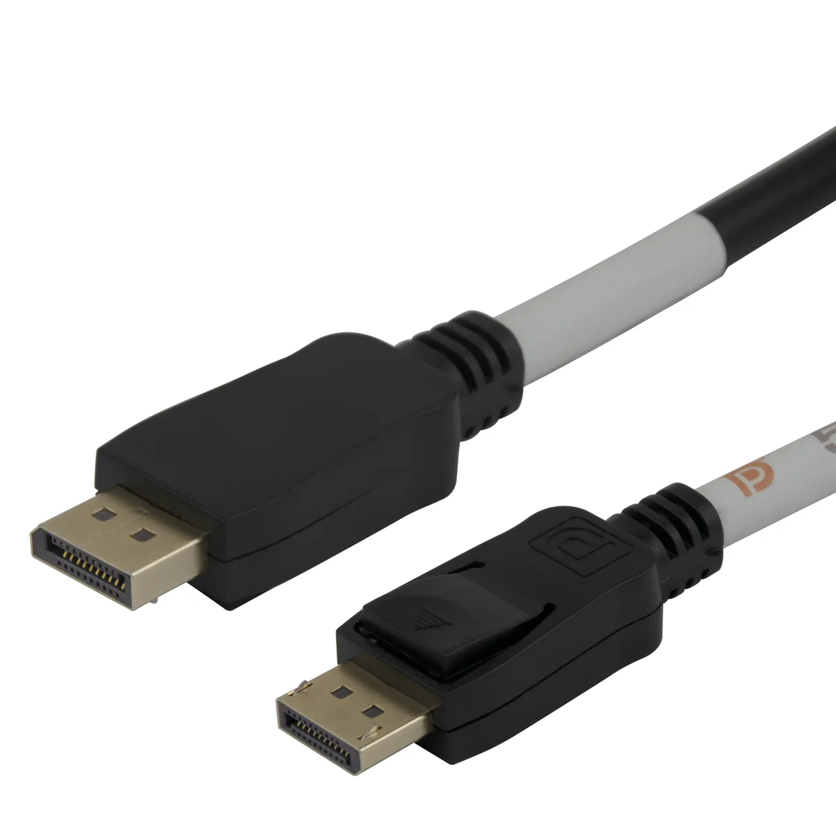 Deltaco DP54 DisplayPort 2.1a -kaapeli, jossa 8K, 1,5 m, musta
