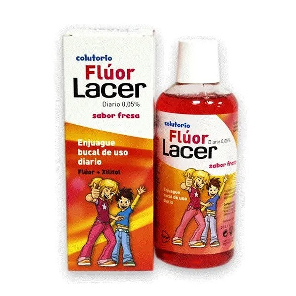 LacerTM Fluori 0,05 Mansikka suuvesi 500ml