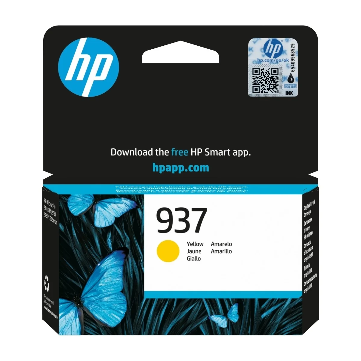 HP 937 -mustekasetti, keltainen