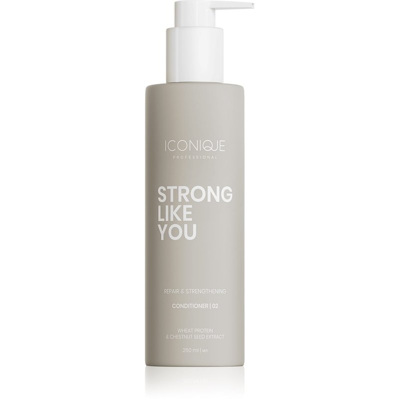 Iconique Professional STRONG LIKE YOU — vahvistava ja korjaava hoitoaine vaurioituneille hiuksille 250 ml