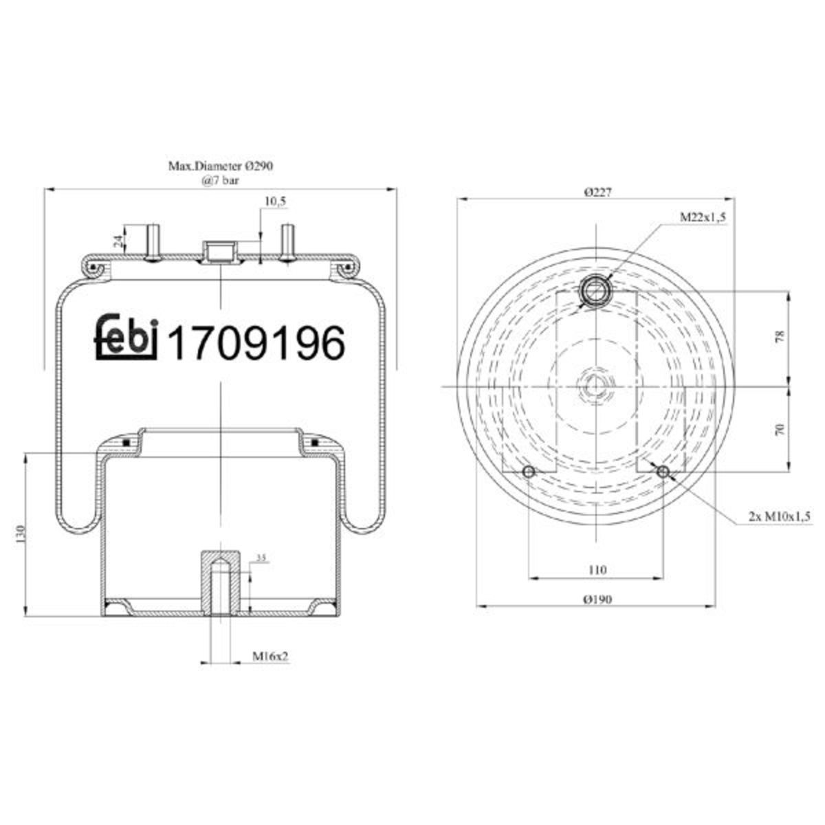 Metallipalje, ilmajousitus FEBI BILSTEIN 170919