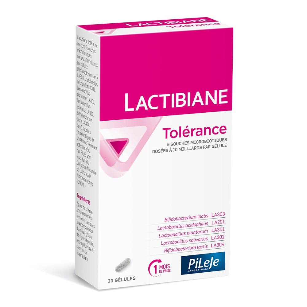 Pileje Lactibiane Tolerance 30 kapselia