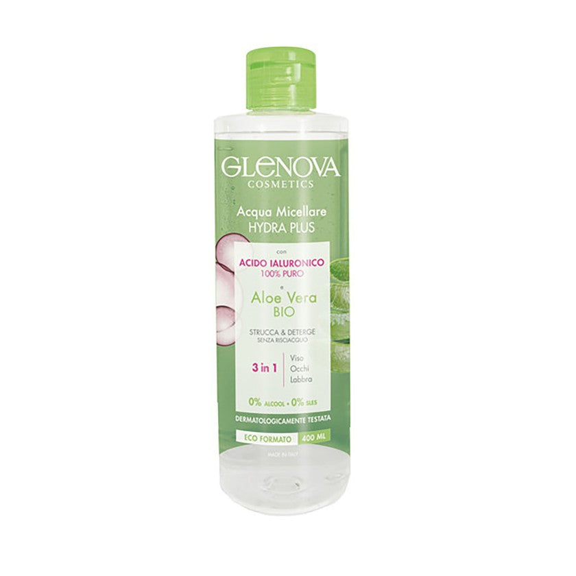 Glenova Hydra Plus Misellivesi Hyaluronihapolla ja Luomu Aloe Veralla 400 ml