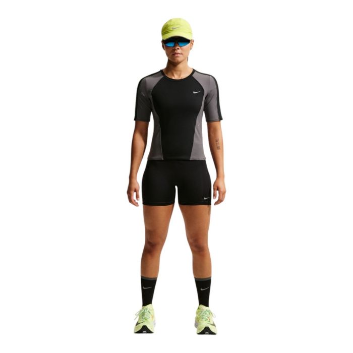 Nike W's Tempo High-Waisted 4" Tight Running Shorts Black/Reflective Silv