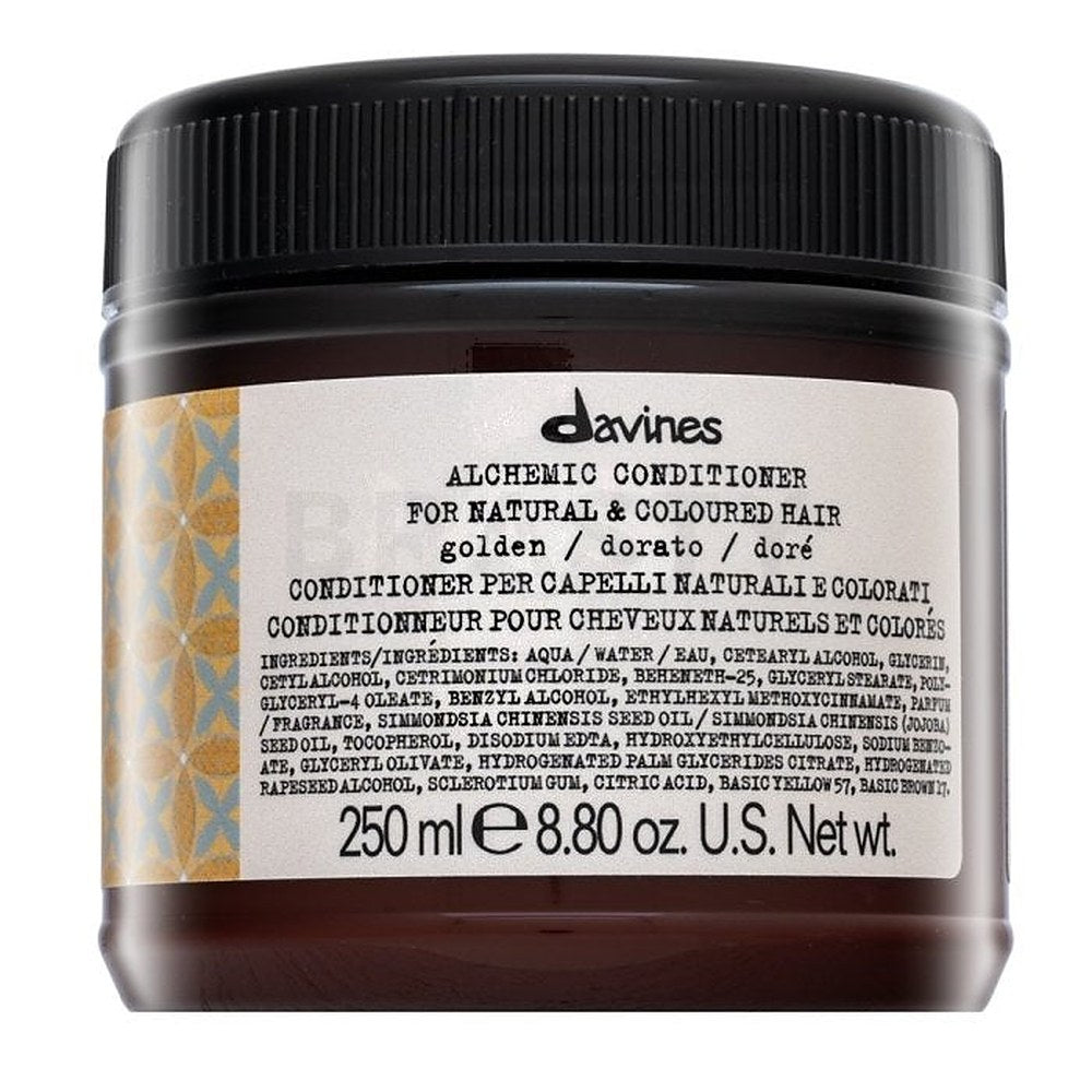 Davines Alchemic Conditioner Golden — värjäyshoitoaine kultaisille sävyille 250 ml