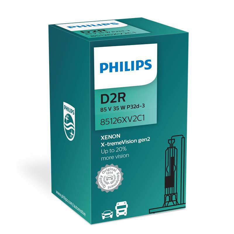 Ajovalopolttimo Xenon X-tremeVision, D2R, Philips