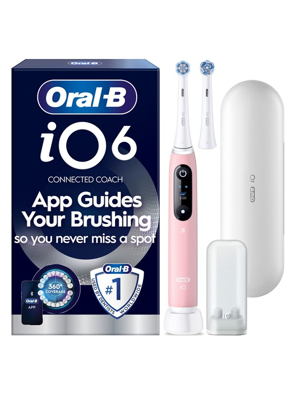 Oral-B iO Series 6 -sähköhammasharja, vaaleanpunainen