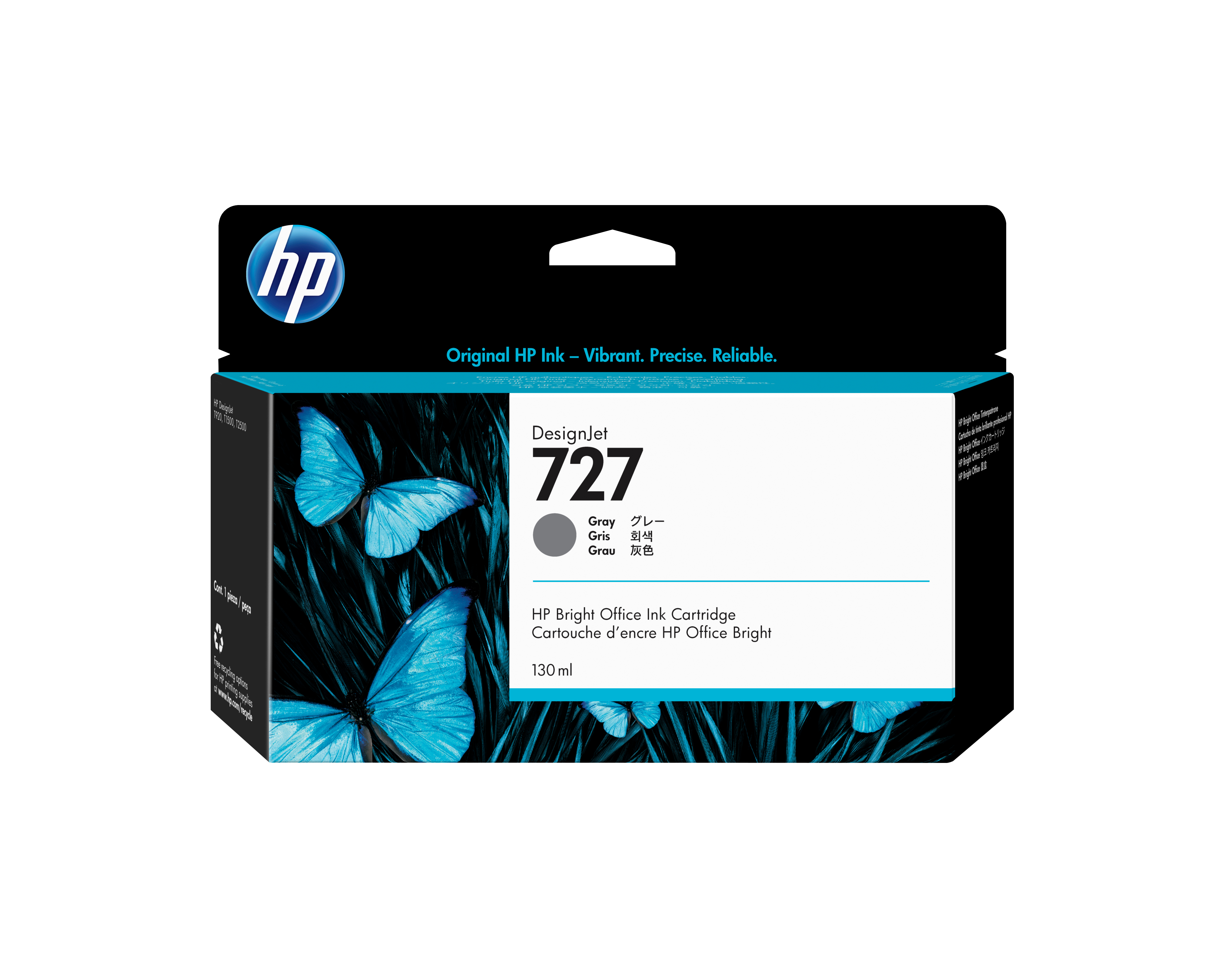 HP 727-mustekasetti, 130 ml, harmaa