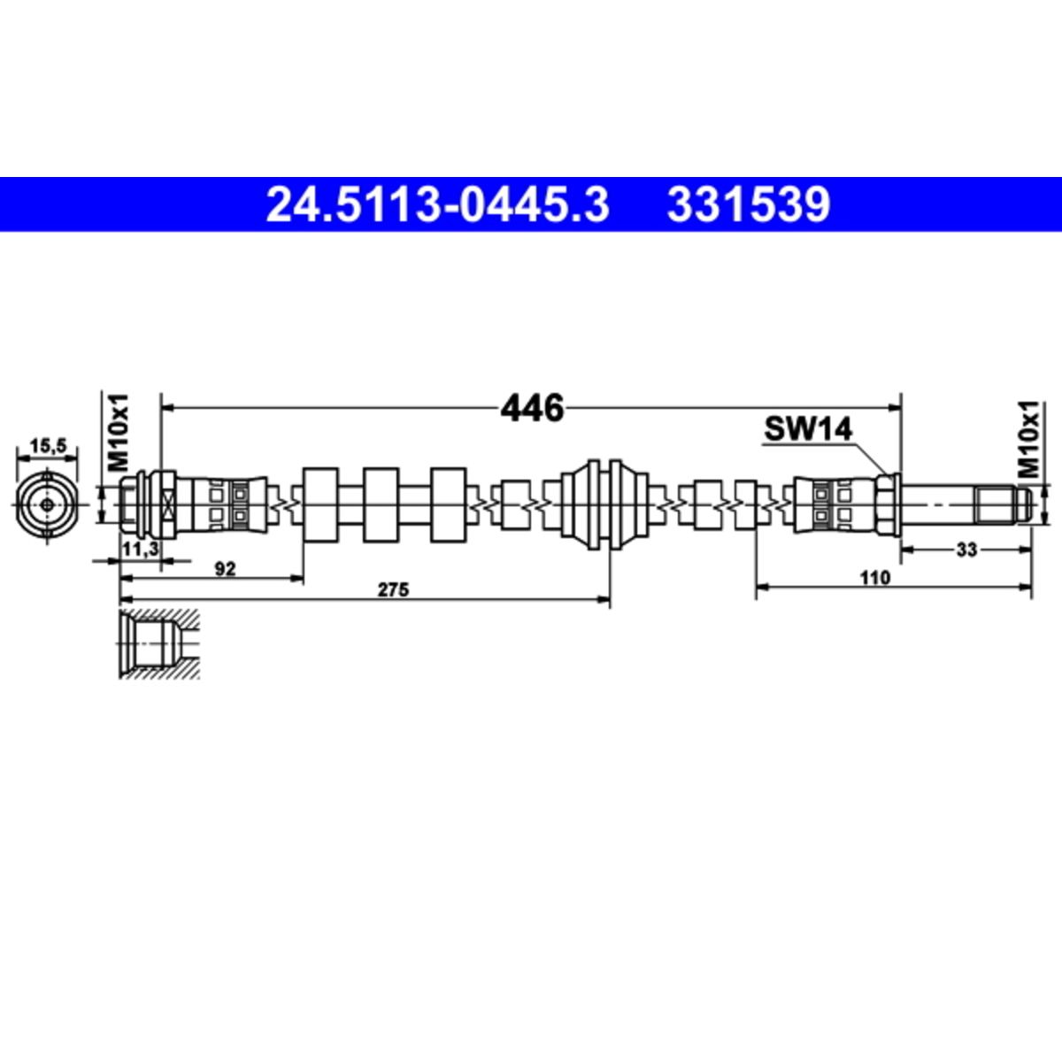 Jarruletku ATE 24.5113-0445.3