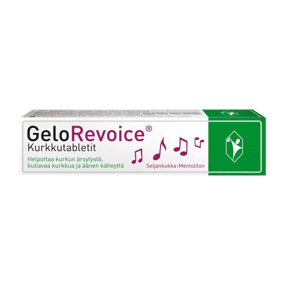 GeloRevoice Kurkkutabletti Seljankukka-Mentoliton 20 kpl