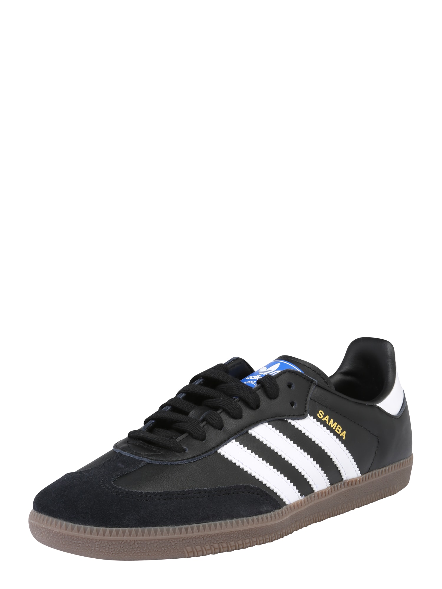 ADIDAS ORIGINALS Matalavartiset tennarit 'Samba' sininen / kulta / musta / valkoinen