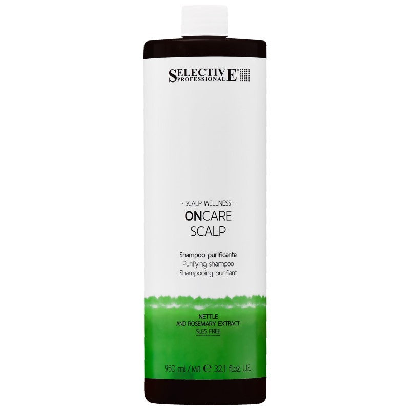 Puhdistava shampoo päänahalle Selective OnCare 950 ml