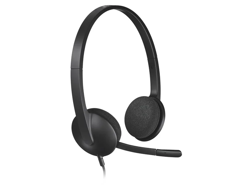 Logitech H340 USB-headset - SVART