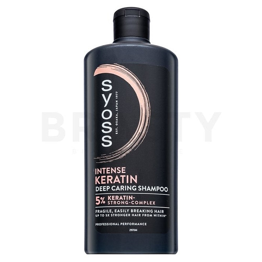Syoss Intense Keratin Keratin Shampoo hiusten katkeilua vastaan 440 ml